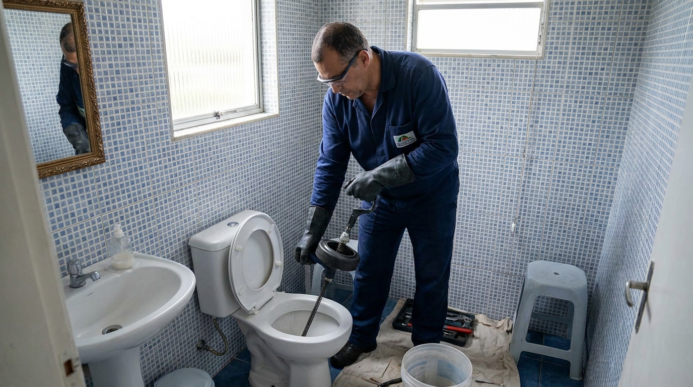 Desentupimento de vaso profissional em São José dos Pinhais‑PR
